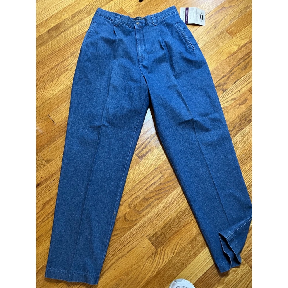 Lee Authentic Ultra High Rise  Double Pleat Trouser Jeans Relaxed Fit 16M NWT